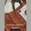 Heritage Ivory Saree with Crimson & Gold Zari Artistry