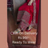 Royal Crimson Silk Suit with Zardosi Artistry