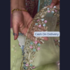 Lime Frost Embroidered Organza Dupatta