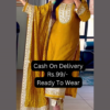 Sun-Drenched Mustard Silk Suit with Ornate Zardosi Borders