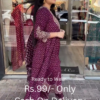 Grandeur Maroon Anarkali Suit Set